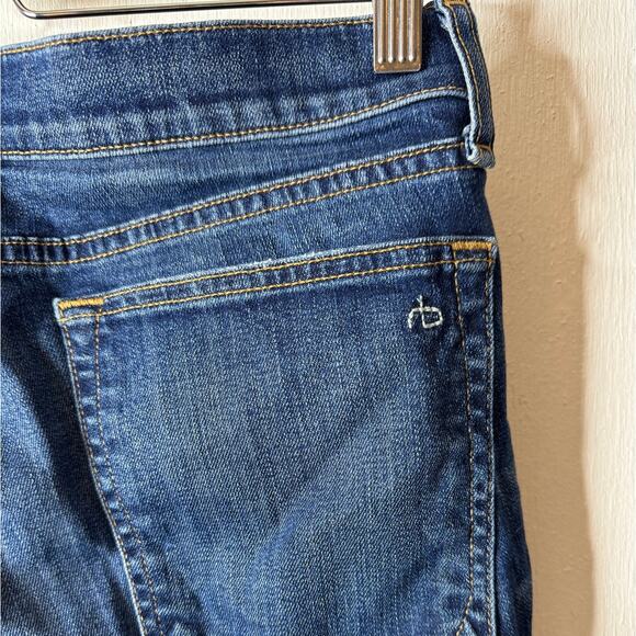 Rag & Bone Women's 28 Dre Boyfriend Jeans in Canyon Distressed Blue - Picture 11 of 12